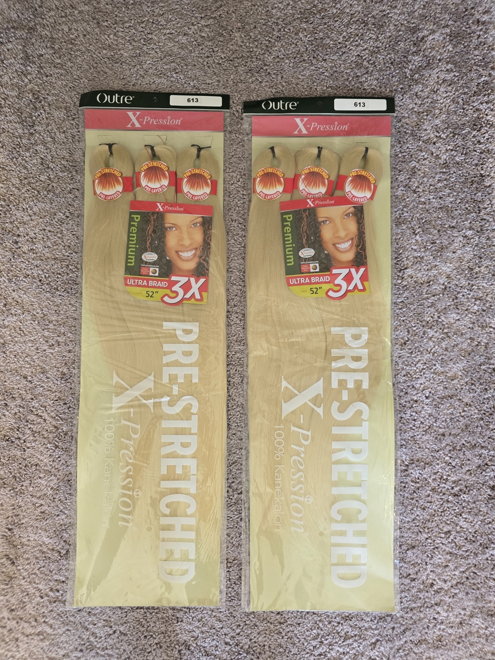 Outre X-Pression Pre-Stretched Ultra Braid - 613 Blonde